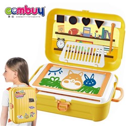 CB859517 CB859518 - Drawing magnetic toy set 3in1 backpack kids writing board